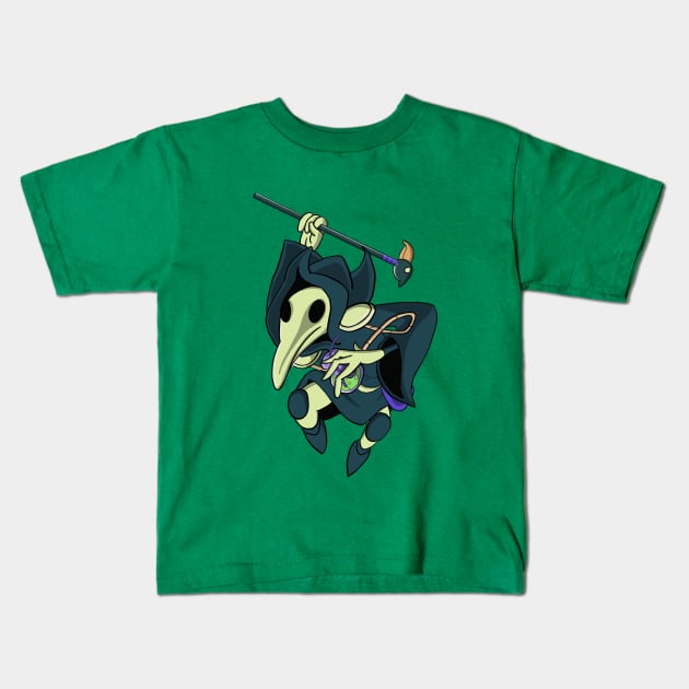 Plague Knight (full color) Kids T-Shirt by Fishonastick